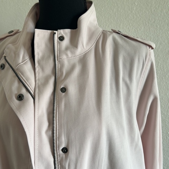 Belle by Kim Gravel Twill Utility Jacket in Pink Quartz Size Medium - Picture 3 of 12